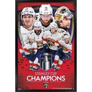 Poster!! Florida Panther 2025 Champs Back2-Back Hockey Fan Poster - Picture 1 of 2