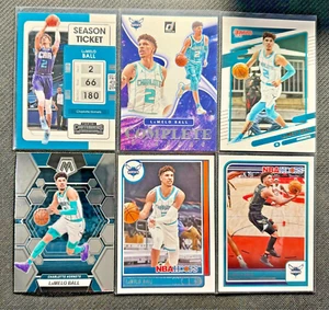 LAMELO BALL ~ 6x NBA Basketball Card Lot w/Insert (Charlotte Hornets) - Picture 1 of 1