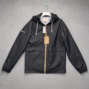 Weatherproof Rain Jacket Mens Small Black Full Zip Hood Waterproof Lined NEW - Picture 1 of 15