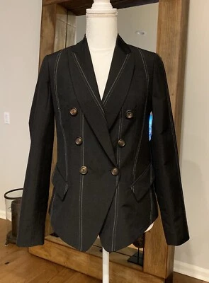 Blazer Chaqueta BRUNELLO CUCINELLI Doble Pecho Monili Lana Virgen XS/IT38 NUEVO CON ETIQUETAS Foto 1 de 4