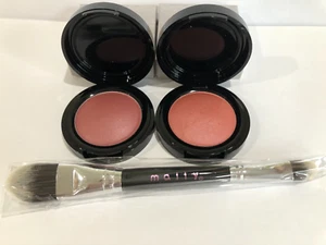 MALLY BOUNCE BACK BLUSH (ROSE PETAL PINK) +  (PANSY PLUM)  NIB  +  BRUSH - Picture 1 of 6