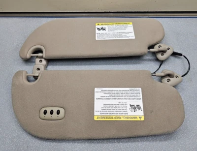 🔥2005-2008 Lincoln Town Car diestro+izquierdo parabrisas parasol gris piedra conjunto OEM Foto 1 de 4