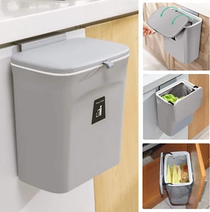 2.4 Gallon Kitchen Compost Bin for Counter Top or under Sink, Hanging Small Tras - Picture 1 of 12