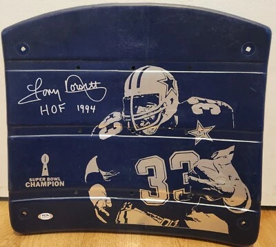 Tony Dorsett Signed Texas Stadium Seat Back w/ HOF Inscription. PSA - Image 1 of 3