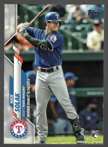 2020 Nick Solak Topps Update Baseball Rookie Debut RC Rangers U-149 - Picture 1 of 2