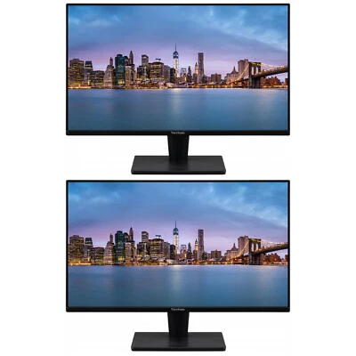 ViewSonic VA2715-2K-MHD 27-inch 2560 x 1440 Quad HD IPS Monitor, 2-Pack Bundle - Image 1 of 4