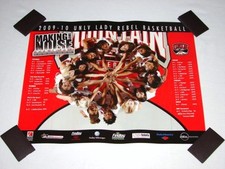 UNLV Lady Rebels Basketball 2009-10 Promo Team Schedule Poster 20"x16" NEW