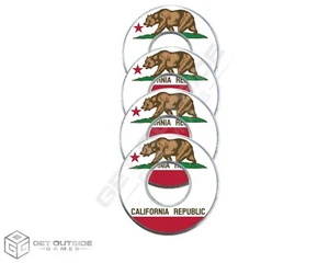 4 California Flag VVashers™ - Washer Toss/Washer Game by Get Outside Games - Picture 1 of 3