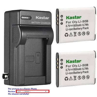 Kastar Battery AC Wall Charger for Kodak LB-052 LB050 Kodak PixPro FZ152 Camera