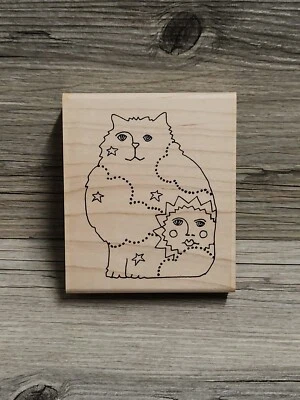 Sello de goma de gato celestial Paula Best 9815-A de colección retirado raro difícil de encontrar usado en excelente estado Foto 1 de 4