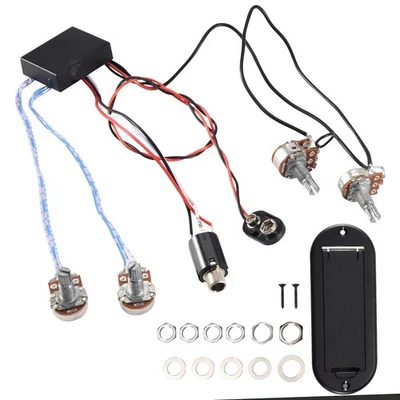 2 Band aktiv Bassgitarre EQ-Entzerrer Vorverstaerker Schaltung Abholung Sch3072 - Bild 1 von 4