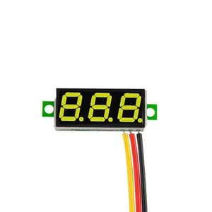 Mini Voltímetro Digital LED AMARILLO 0.28" (2.5V-30V DC, 3 Hilos) - Imagen 1 de 5