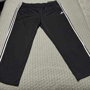 Adidas 4XL Men's Black & White 3S Primegreen Essentials Track Pants H46110 - Picture 1 of 8