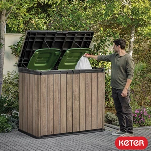 Keter Ashwood Signature 4Ft 7" X 2Ft 8" 1,150 Litre Horizontal Storage Shed - Picture 1 of 11