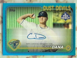 CADEN DANA 2024 TOPPS PRO DEBUT BLUE SP ROOKIE RC AUTOGRAPH AUTO #128/150 ANGELS - Bild 1 von 2