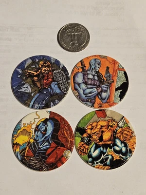 1994 Vintage Z Comic Cap Milkcap POG Set-4 Cardboard Unused New Excellent Cond. - Image 1 of 3