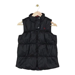 Puma Bodywarmer Girls Size L Black Quilted Full Zip Insulated - Picture 1 of 15