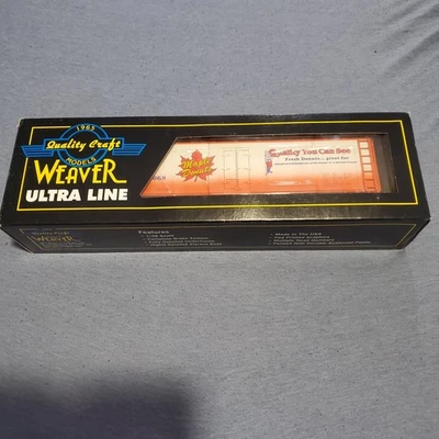 WEAVER ULTRA LINE 3-RAIL MAPLE DONUTS 40’ WOOD SIDE REEFER CAR "O" Scale - Image 1 of 4