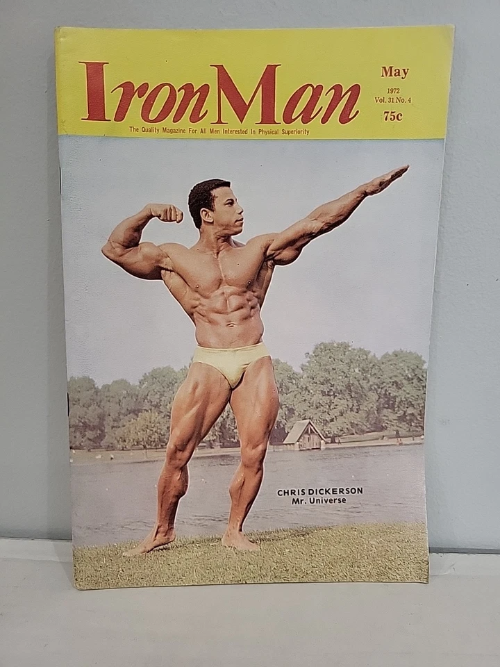 Iron Man Magazine May 1972 Chris Dickerson Cover Body Building Gay Mr. Universe Foto 1 de 4
