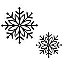  Stempel - Clingstamp -  Schneeflocken   von Creative Expressions