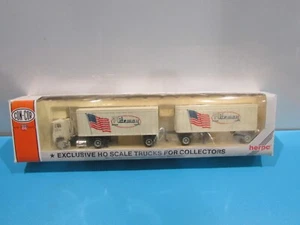 HO Scale Con-Cor Tractor + 27' Twin Trailer Rite Way Truck  Lot#1758 - Picture 1 of 6
