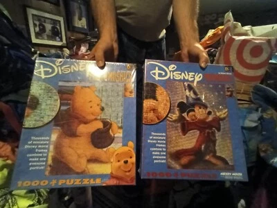 2-Winnie The Pooh-Mickey mouse Disney Photomosaics 1000 Piece Jigsaw Puzzles NEW - Image 1 of 4