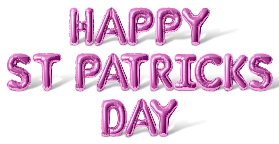 Banner balão carta HAPPY ST PATRICKS DAY - Decorações faça você mesmo para o dia de São Patrício - Imagem 1 de 4