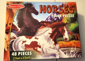 Melissa & Doug 48 Pieces Horses Floor Puzzle - Picture 1 of 4