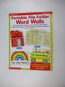 Scholastic - Portable File-Folder Word Walls, 20 Reproducible Patterns for Thema - Picture 1 of 7