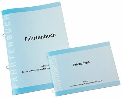 EICHNER Fahrtenbuch DIN A5 und DIN A6 km-Nachweis mit praktischen Abheftösen