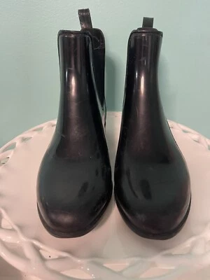 Botas de lluvia Sam Edelman Tinsley negras mate para mujer talla 8 S-297 Foto 1 de 4