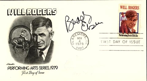 BUDDY EBSEN - FIRST DAY COVER SIGNED Cover