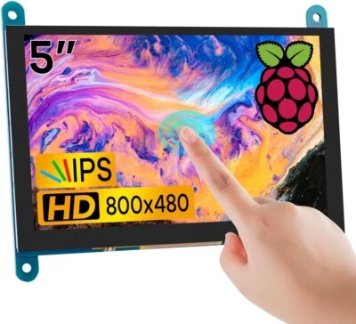5 Inch IPS LCD Touch Screen Display Panel 800×480 Capacitive Screen HDMI Monitor - Image 1 of 4