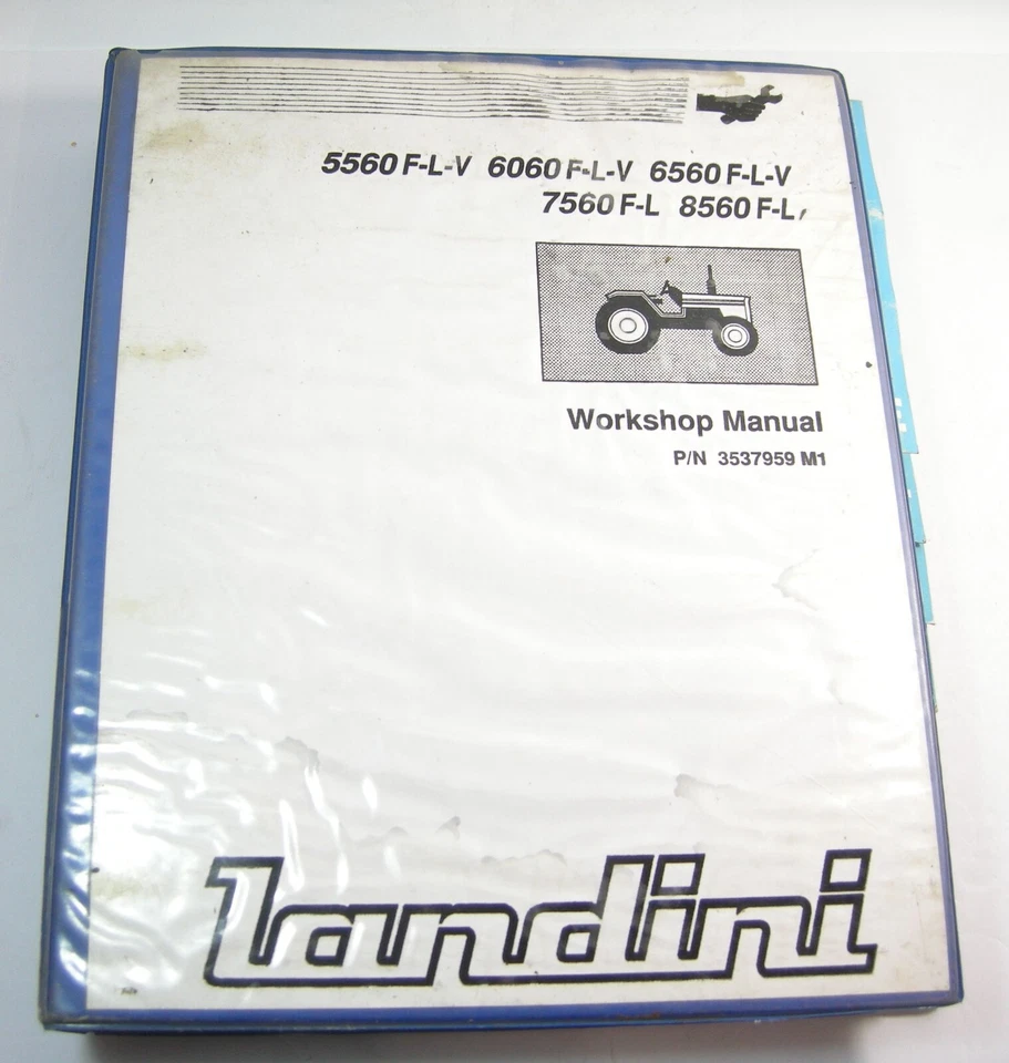 Tractor Landini 5560 F-L-V 6060 6560 7560 F-L 5860 F-L manual de reparación de servicio Foto 1 de 4