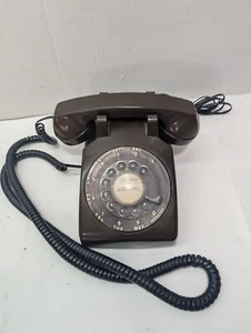 Vintage ROTARY Phone Chocolate Brown STROMBERG-CARLSON 1970s / 1980s - Picture 1 of 6