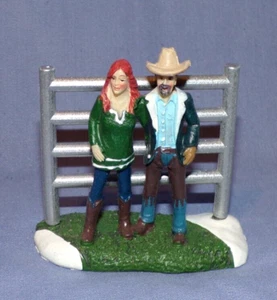 Figura Miniatura Pueblo de Navidad Mujer Pionera Ropin Ree & Ladd Hombre Mujer - Imagen 1 de 4