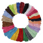  50 pièces crochet turban réchauffeur d'oreille bandeaux femmes maille cheveux
