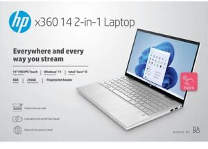 HP Pavilion x360 14" Touchscreen Convertible Laptop i5-1235U 8GB 256GB SSD Win11