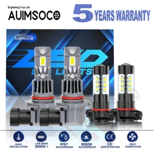 For Chrysler 200 Limited / Touring / LX 2011-2012 LED Headlight Fog Light Bulbs - Picture 1 of 18