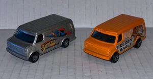 2 Vintage Corgi Toy Jr, CHEVROLET VANS / SUPERMAN & GOLDEN EAGLE - Picture 1 of 6