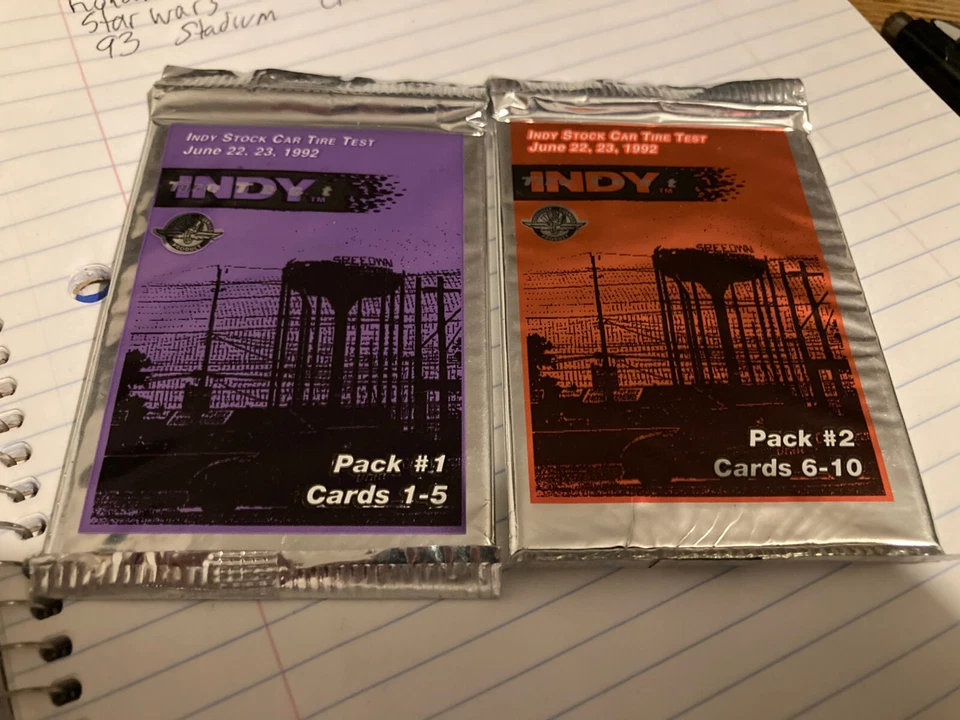1993 Hi-Tech 1992 Indy Tire Test (2) Pack Set (10 Cards) New Sealed CAR Racing - Image 1 of 1