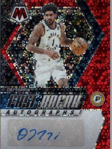 2023-24 Panini Mosaico Basket Obi Toppin Auto Fast Break Rosso Prizm /49 - Foto 1 di 2