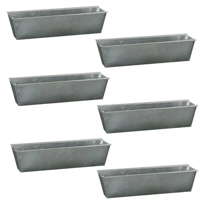 6 Stück Pflanzkasten Palette Hochbeet Blumenkasten Europalette Blumentopf Zink - Bild 1 von 3