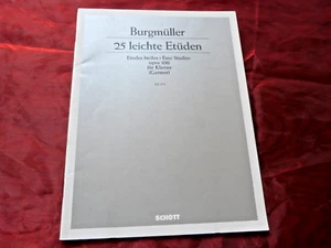 BURGMÜLLER 25 leichte Etüden Opus 100 Noten für Klavier  (Germer) Schott ED 173 - Bild 1 von 3