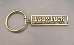 Vintage Messing Lady Luck Casino Hotel Schlüsselanhänger Las Vegas Nevada - Bild 1 von 3