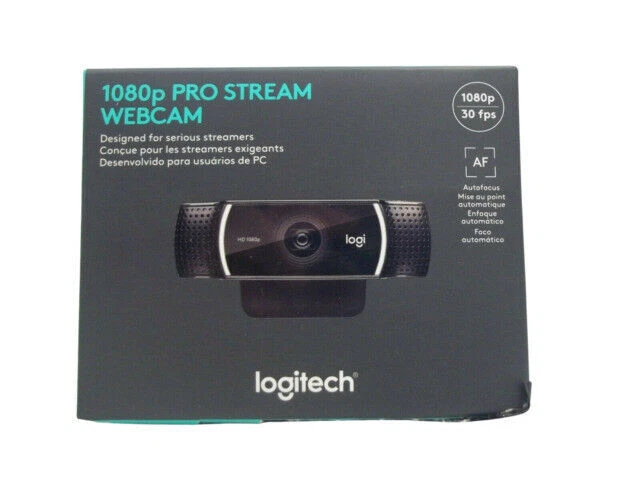 Logitech C922 Pro Stream Webcam - Black - Image 1 of 1