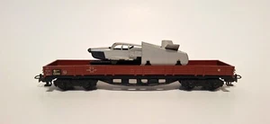 RARE Vintage Marklin HO-Scale DB Gondola Car w/ Airplane Load Excellent+ C7.5 - Picture 1 of 8
