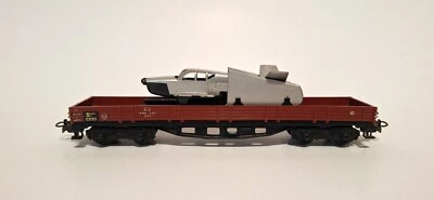 RARE Vintage Marklin HO-Scale DB Gondola Car w/ Airplane Load Excellent+ C7.5 - Image 1 of 4