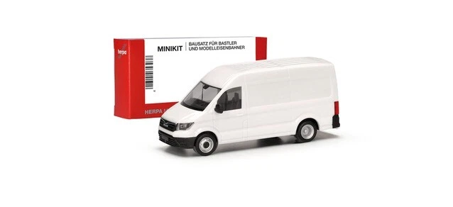 Herpa Minikit 014021 - 1/87 Man Tge Scatola HD Con Pneumatici Gemellati,Bianco - - Immagine 1 di 1