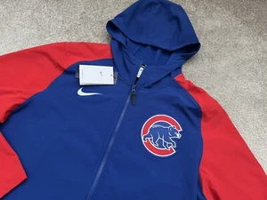Nike MLB Authentic Collection Chicago Cubs Zip Dugout Jacket Men Size Large New - Picture 1 of 11